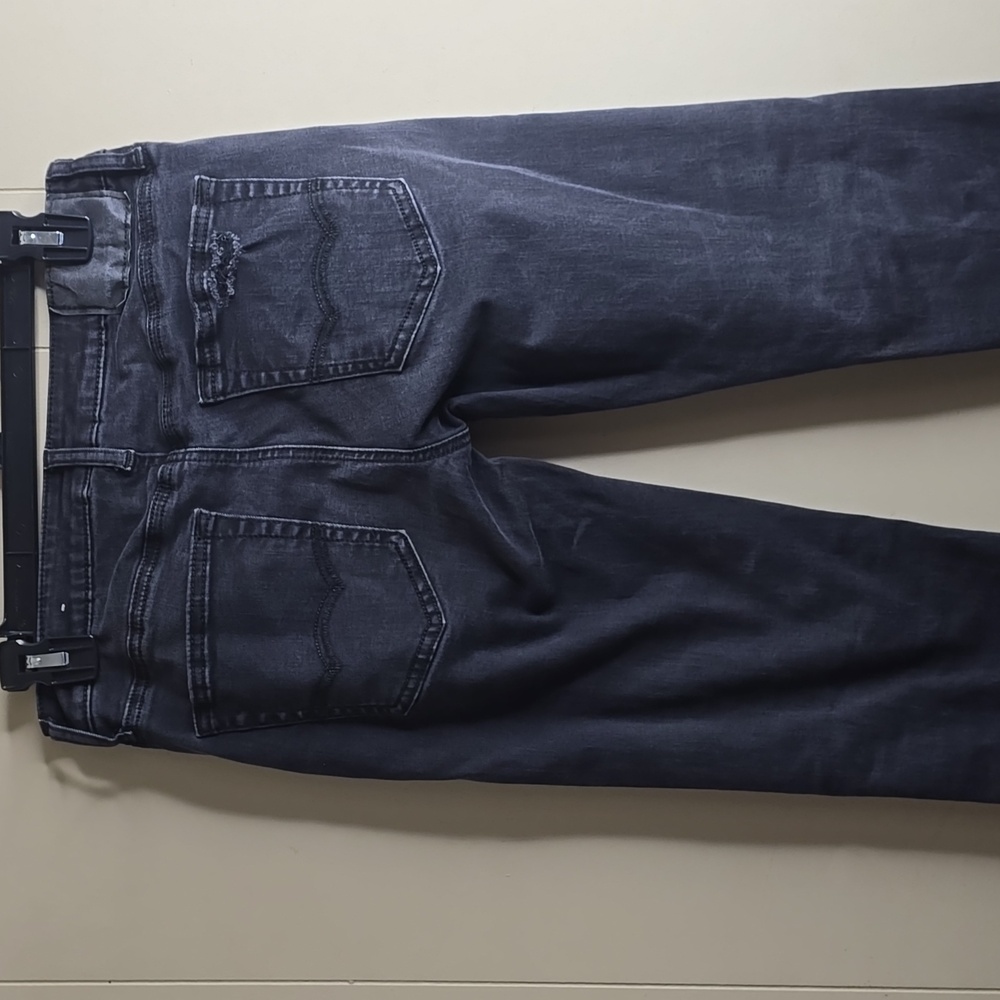 Distressed Gray Women Jeans American Eagle Outditters  28x30 - Picture 6 of 7